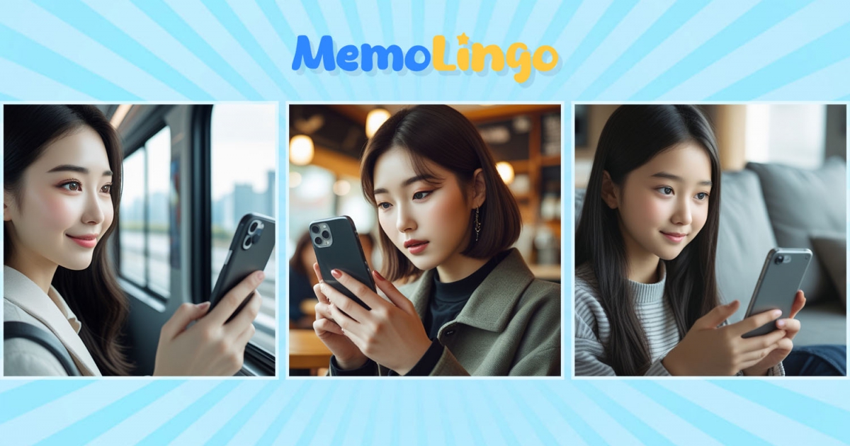 자투리 시간을 활용한 효율적 학습 출퇴근 시간 활용 영어 학습 - MemoLingo 모바일 앱