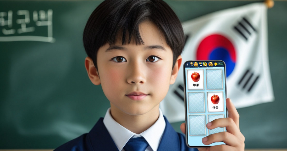 韓国語学習アプリmemolingoで楽しく単語を学ぶ学習者