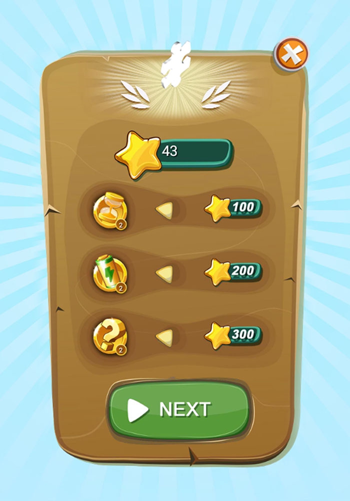 תצוגה של מערכת התגמולים המציגה כוכבים שנצברו ואפשרויות מימוש