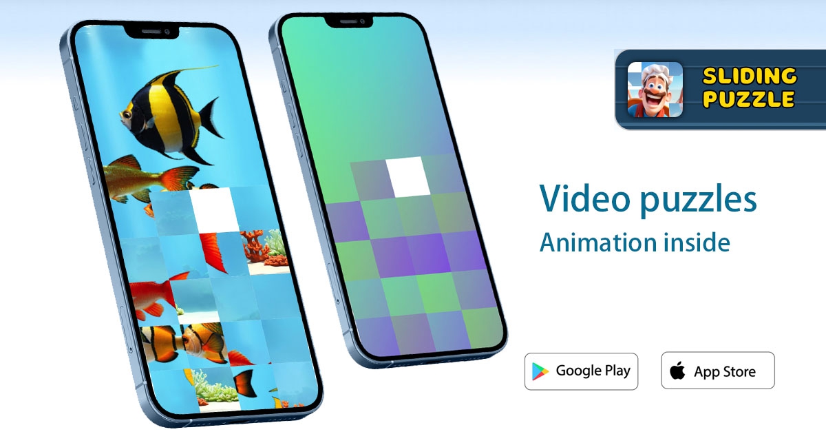 Video-based sliding puzzle creates unique visual appeal Animated sliding puzzle game Chief Cook made revolution in sliding puzzles