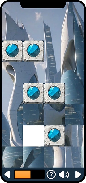 Пазл с изображением фантастического города в движении Коллекция пазлов с фантастическими городами