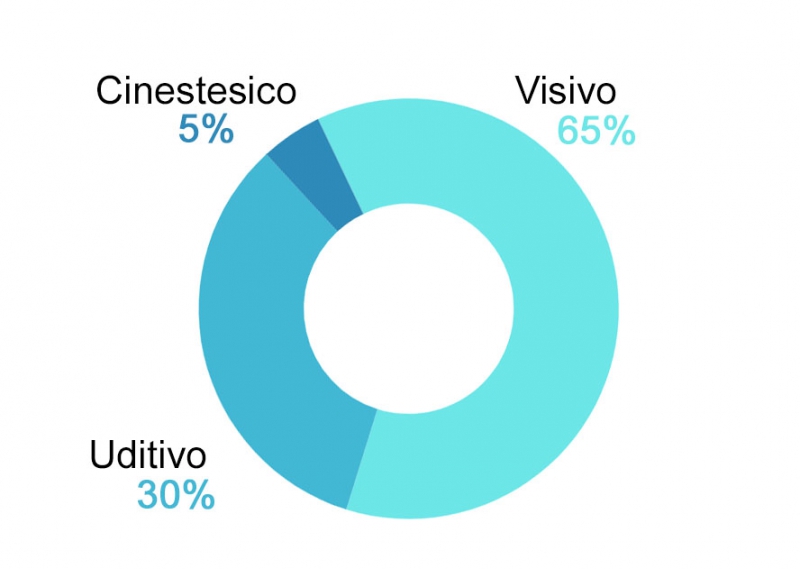 Tre stili di apprendimento nei bambini: visivo, uditivo, cinestesico